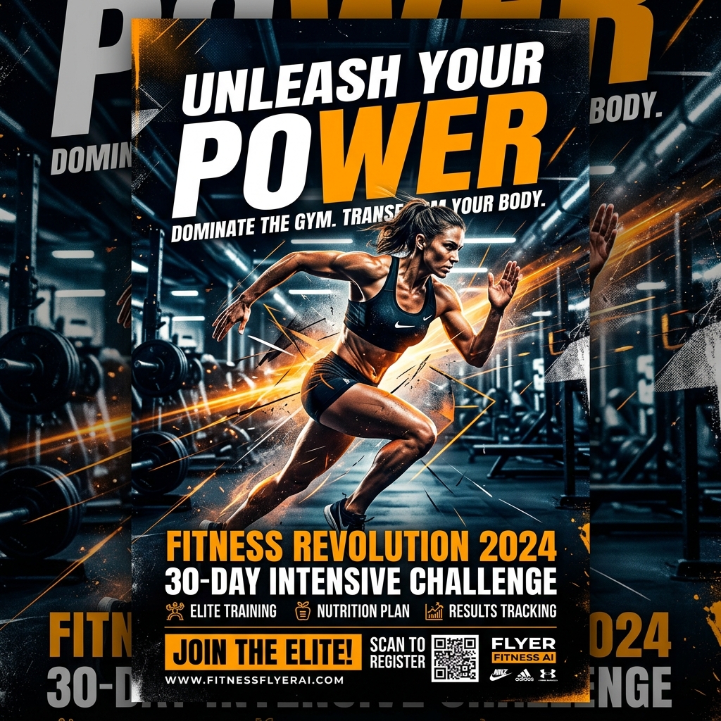 Designing Fitness Posters Quickly with AI Graphic Tools
