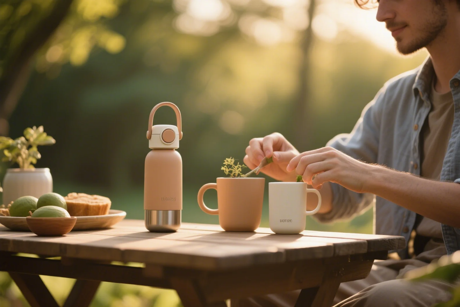 Lovart product prompt example - Lifestyle Product Photography