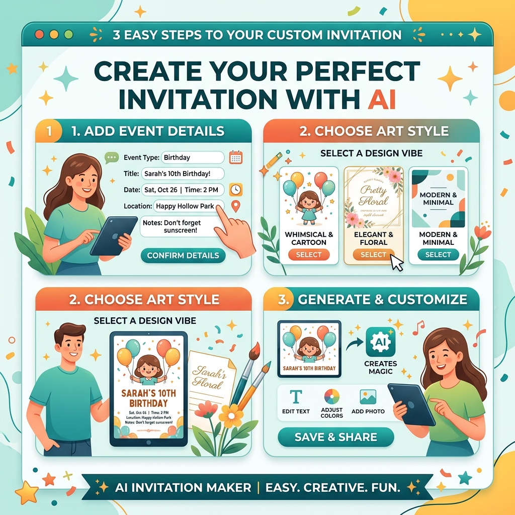 AI invitation maker tutorial